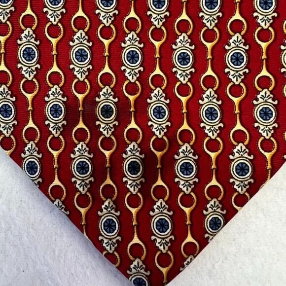 Paolo Design Paolo Gucci Necktie Mens Geometric Hand Finished Vintage Italy - Picture 4 of 11